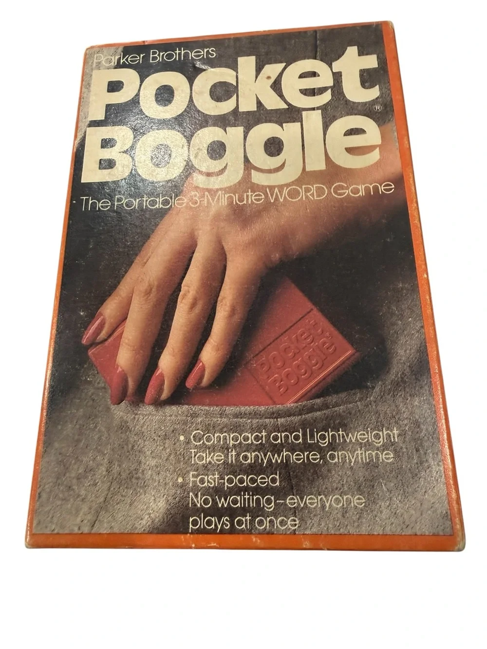 Parker Brothers Pocket  Boggle Portable 3 minute Word Game  with Instructions